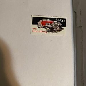 Vintage 1935 duesenberg stamp